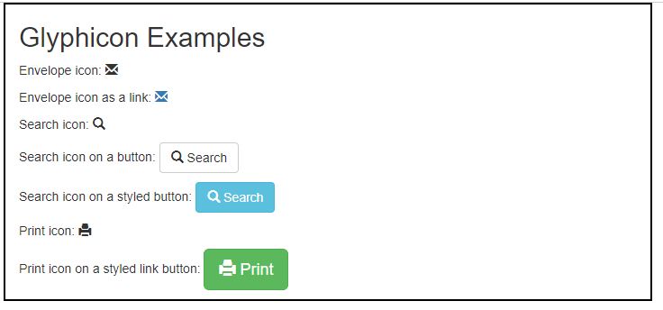 Bootstrap Glyphicons